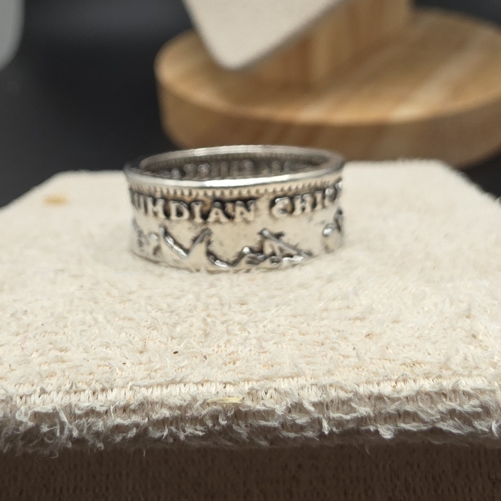 Silver Engraved Ring (2185)